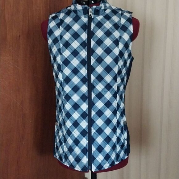 KIM ROGERS zip up quilted vest NWT size PS - Picture 1 of 6